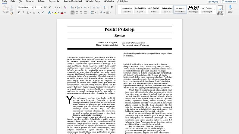 Pozitif psikoloji