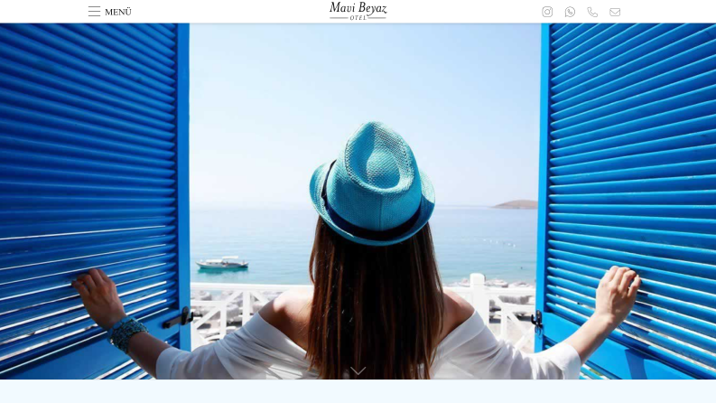 Otel Mavi Beyaz