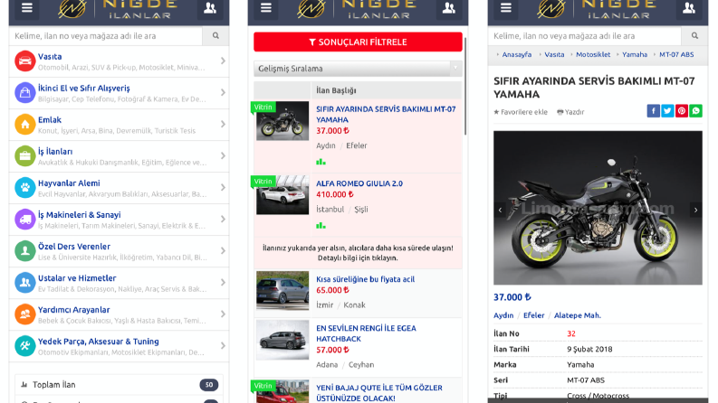 Niğde İlanlar iOS webview Uygulama ve yayınlama