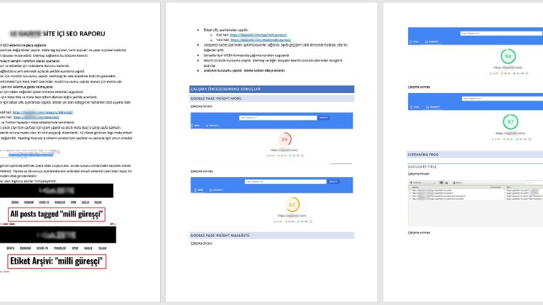 Haber Sitesi Site İçi SEO Çalışması