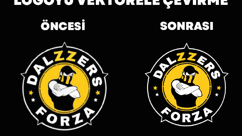 LOGOYU VEKTÖRELE ÇEVİRME