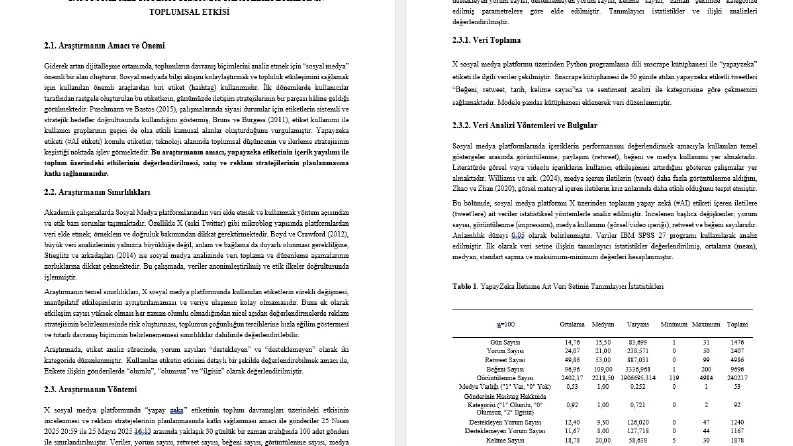 İstatistiksel Veri Analizi