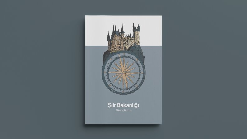 "Şiir Bakanlığı" adlı şiir kitabı için kapak tasarımı