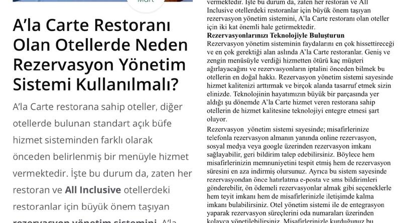 Web Sitesi İçeriği