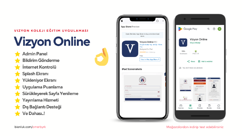 Vizyon Online - Vizyon Koleji Öğrenci Yönetim Uygulaması