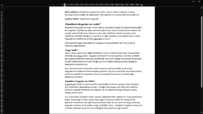 Köpeklerin duyguları var mıdır?