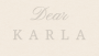 Dear Karla - Takı Markası Logo Mockup