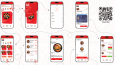 Flash Sushi Logo ve arayüz tasarımı