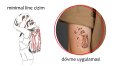 Siz ve yakınlarınız için minimal çizgi dövme tasarımları