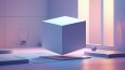 3d Cube Render - Balance And Geometry