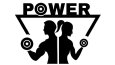 Power Fitness (GYM) için logo tasarım örneği