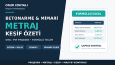 Mimari Projeden Metraj ve Keşif Özeti