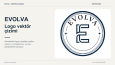 EVOLVA logosunun vektör çizimi
