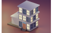 Şehir için yaptığım 3D kafe ve donuts dükkanı