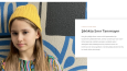Çocuk giyim üzerine modern web sitesi