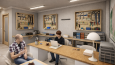 Modern iç mekân tasarımı ve gerçekçi 3D render