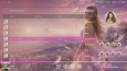 Modern glassmorphism embedded media player ui