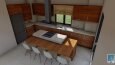 Villa için mutfak tasarımı ve render