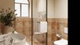 Sıcak Tonlarda Modern Banyo İç Mekân Tasarımı
