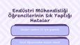 Endüstri Mühendisliği İçerik Tasarımları-Industrial Student