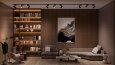Çalışma odası tasarım 3d modelleme render