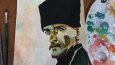 Ben renkli ve karakalem portresi yapıyorum