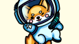 Vektor Karakter Corgi