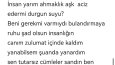 HİSLERİ UYANDIRAN SÖZLER