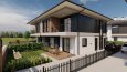 İkiz villa tip proje v2, Dış cephe tasarımı, mimari tasarım
