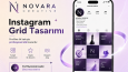 Sosyal medya tasarımlarım - Novara Creative (örnek marka) 