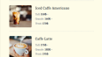 Luna Coffee - Minimalist Kahve Menüsü Tasarımı