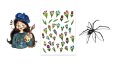 Ben, el çizimi sticker setlerimi dijital olarak tasarlıyorum