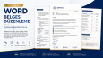 Word Belgesi Düzenleme ve Profesyonel Biçimlendirme Çalışmas