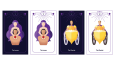Vektör Tarot Kartı İllüstrasyonları