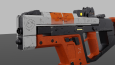 Low-poly SMG