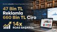 47 Bin TL Reklamla 660 Bin TL Ciro
