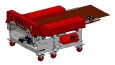Portable roof panel machines
