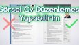 CV Tasarımı - Düzenleme ve Ön Yazı 