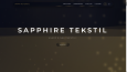 Sapphire Tekstil akıcı kurumsal website tasarımı.