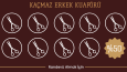 Isparta Kaçmaz Erkek Kuaförü İçin Logo Ve Card Tasarımı.