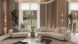 Heykelsi Detaylarla Villa Yaşam Alanı