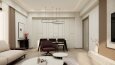 Modern Daire Salon ve Mutfak İç Mekan Tasarımı