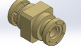 Flanşlı Mekanik Kaplin-3D Model ve Teknik Çizimi
