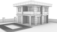 Mimari Modelleme - Villa Cephe Çalışmaları