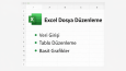 Basit Excel Dosya Düzenleme Örneği
