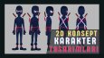 2D Karakter tasarımlarım