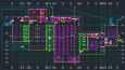 Tekstil Fabrikası Autocad Plan Kesit Görünüş Çizimleri