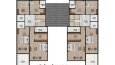 Mimari projede kat planı renklendirme