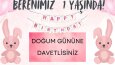 Bebek shower,doğum günü,evlilik davetiye tasarım