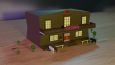 Low Poly Konsept Kovboy kasabası